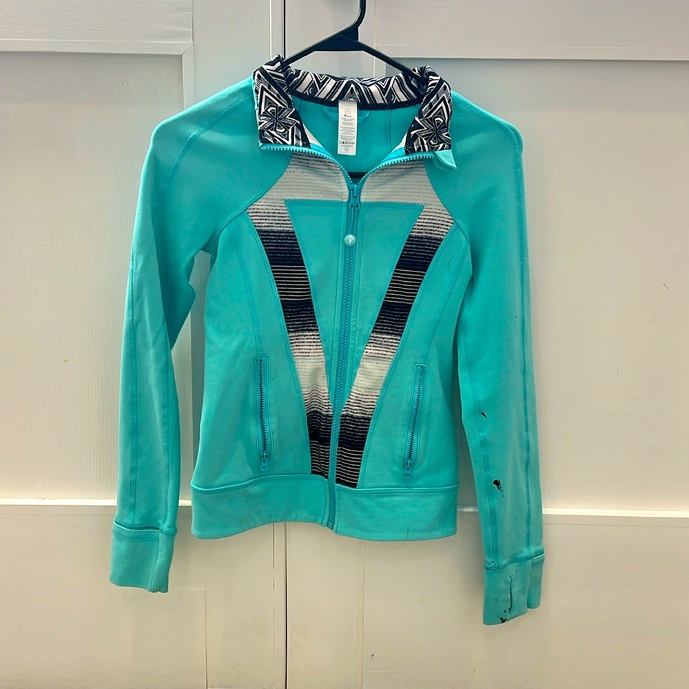 Girls size 10 ivivva zip up athletic jacket.